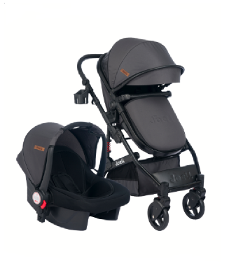 Joell 1713 Truva Travel Sistem Bebek Arabası Siyah Füme