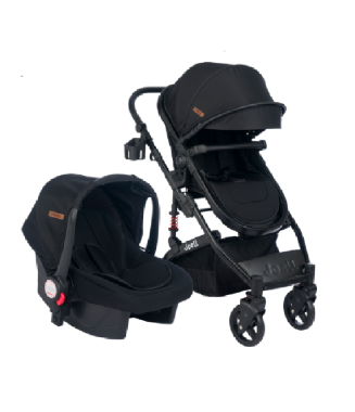 Joell 1713 Truva Travel Sistem Bebek Arabası Siyah
