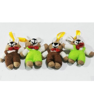 Mini Askılı Ayıcık 4'lü 10cm