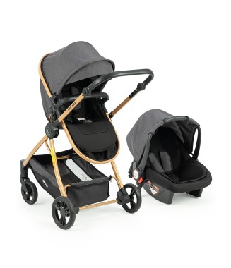 Quard Promax Travel Sistem Bebek Arabası Gold-Antrasit