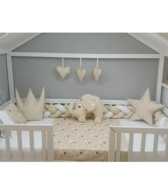 Bonibos Polly Montessori Uyku Seti  90x190 / Bej