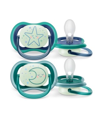 Philips Avent 2'li Ultra Air Night Karanlıkta Parlayan  Emzik 6-18 Ay