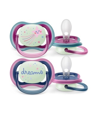 Philips Avent 2'li Ultra Air Night Karanlıkta Parlayan  SCF376/14 Emzik 6-18 Ay 