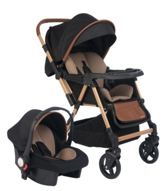 Bonibos Yukon Travel Sistem Bebek Arabası / Gold Siyah